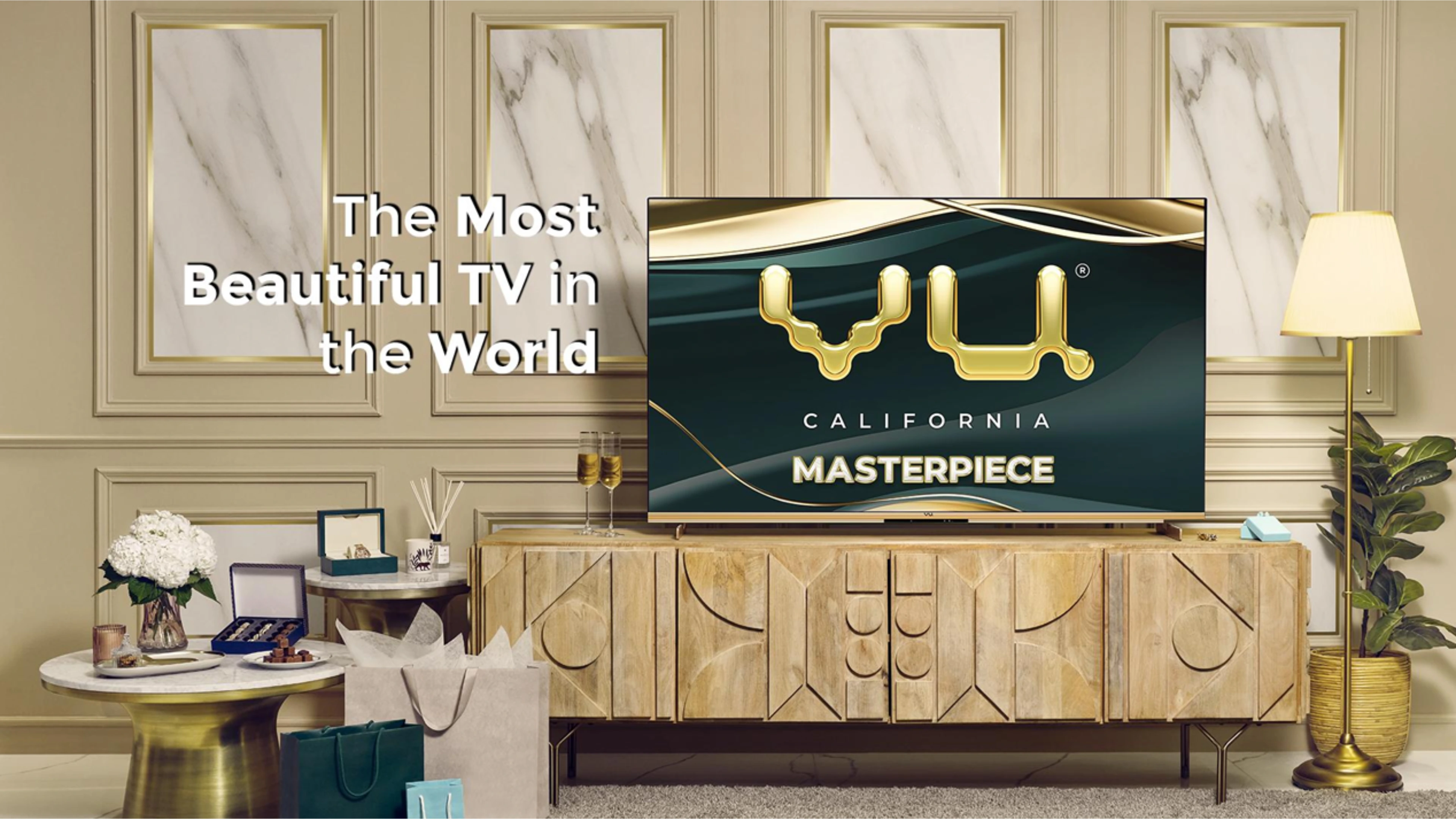 Vu Masterpiece Frame TV 55 Inch 4K QLED - Master Banner